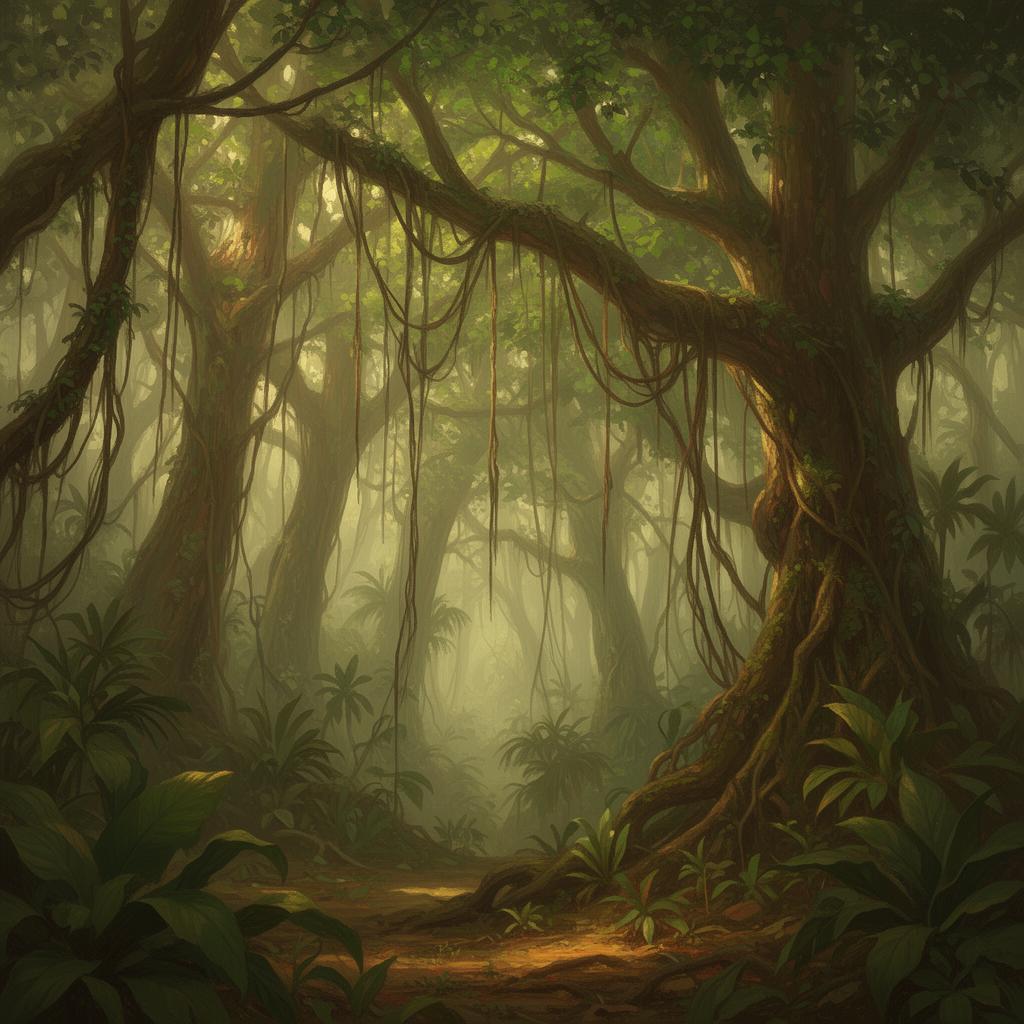Mystical Amazon rainforest